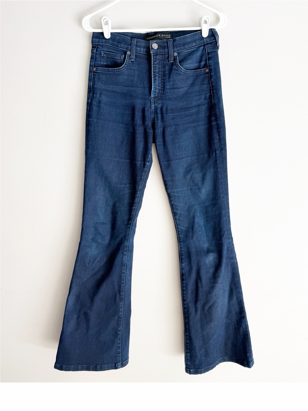 Veronica Beard beverly skinny flare jeans dark wash size 27